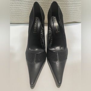 Casadei Women's Pellame Capretto Neron Black High Heels.